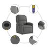 vidaXL Fauteuil de massage inclinable Gris foncé Tissu