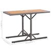 vidaXL Table de jardin Anthracite Résine tressée et bois d'acacia