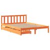 vidaXL Cadre de lit sans matelas cire marron 160x200cm bois pin massif