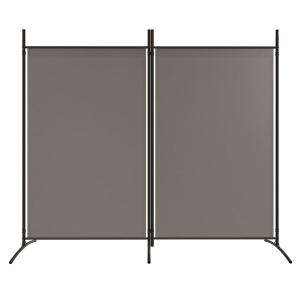 vidaXL Cloison de séparation 2 panneaux Anthracite 175x180 cm Tissu