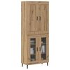 vidaXL Haut Armoire 2 pcs Ch&ecirc;ne artisanal Bois d'ing&eacute;nierie