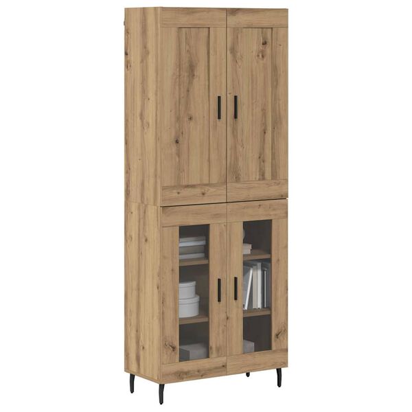 vidaXL Haut Armoire 2 pcs Ch&ecirc;ne artisanal Bois d'ing&eacute;nierie