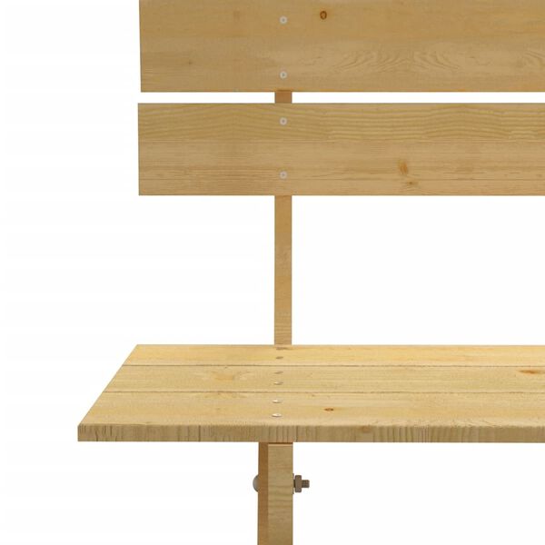 vidaXL Banc de jardin 150 cm Bois de pin impr&eacute;gn&eacute;
