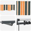 vidaXL Auvent R&eacute;tractable Vert et jaune 600 &times;300 cm tissu