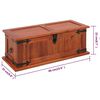vidaXL Coffre de rangement 60x25x22 cm Bois d'acacia solide