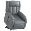 vidaXL Fauteuil inclinable &eacute;lectrique gris similicuir