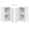 vidaXL Ensemble de mobilier de salle de bain avec tiroir 5 pcs Blanc
