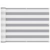 vidaXL &Eacute;cran de balcon Gris clair et blanc 75 x 400 cm