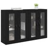 vidaXL Cabinets muraux 2 pcs Ch&ecirc;ne noir 69,5 x 34 x 90 cm