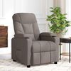 vidaXL Fauteuil de massage Taupe Tissu