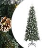 vidaXL Sapin de Noël artificiel avec 300 LED Vert 86 x 86 x 210 cm