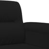 vidaXL Ensemble de canapés 4 pcs avec coussins noir tissu microfibre