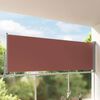 vidaXL Auvent lat&eacute;ral r&eacute;tractable de patio 120x300 cm Marron