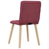 vidaXL Chaises &agrave; manger lot de 4 rouge bordeaux tissu
