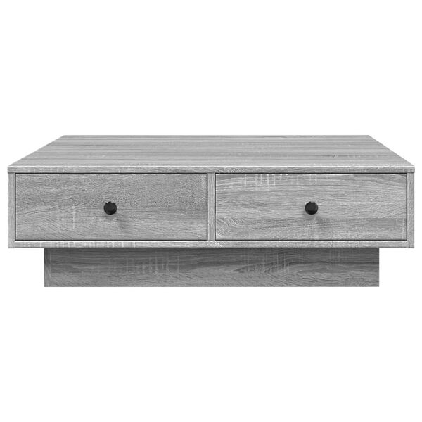 vidaXL Table basse Sonoma gris 90x90x28 cm Bois d'ing&eacute;nierie