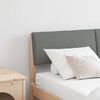 vidaXL T&ecirc;te de lit capitonn&eacute;e Gris fonc&eacute; 160 cm Pin massif