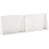 vidaXL Mur de sout&egrave;nement 2 pc 60 x 12 x 50 cm Acier Blanc