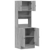 vidaXL Armoire de cuisine sonoma gris 60x50x180 cm bois d&rsquo;ing&eacute;nierie