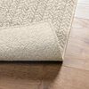 vidaXL Tapis ZIZUR cr&egrave;me 120x120 cm aspect de jute int&eacute;rieur ext&eacute;rieur