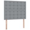 vidaXL Lit de Rangement Gris clair 120 x 200 cm Cuir synthétique