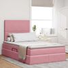 vidaXL Lit avec rangement et matelas Rose 120 x 200 cm Velours