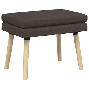 vidaXL Banc &agrave; double couche Marron fonc&eacute; 60 x 40 x 46 cm Tissu