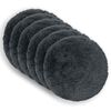 vidaXL Housse de coussin 6 pcs HEERLEN Anthracite &Oslash; 50 cm Fleece PV