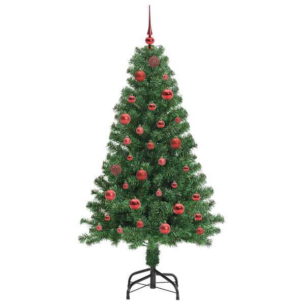 vidaXL Sapin de No&euml;l artificiel Vert 150 cm PVC, Acier et Plastique