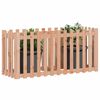 vidaXL Lit surélevé de jardin design de clôture bois douglas massif