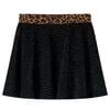 vidaXL Jupe pour enfants avec ceinture l&eacute;opard noir 116