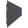 vidaXL Bordures pelouse 10pcs anthracite 10x103cm acier lamin&eacute; &agrave; froid