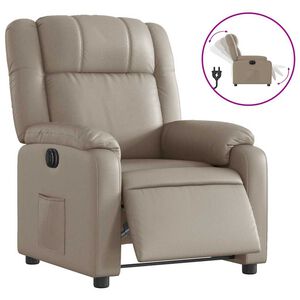 vidaXL Fauteuil inclinable &eacute;lectrique Cappuccino Similicuir