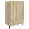 vidaXL Buffet Ch&ecirc;ne Sonoma 66 x 34,5 x 97 cm Bois d'ing&eacute;nierie