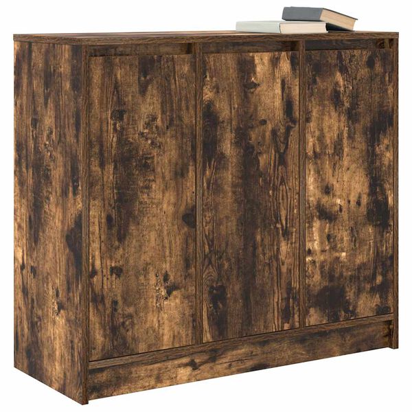 vidaXL Buffet ch&ecirc;ne fum&eacute; 85x34x76 cm bois d'ing&eacute;nierie