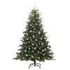 vidaXL Sapin de No&euml;l artificiel Vert 180 cm PVC, m&eacute;tal et plastique
