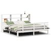 vidaXL Lit biblioth&egrave;que sans matelas blanc 180x200 cm bois pin massif