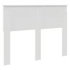 vidaXL T&ecirc;te de lit Blanc 120 cm Bois d'ing&eacute;nierie