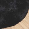 vidaXL Tapis shaggy à poils longs NAVARRA noir 300x200 cm polyester