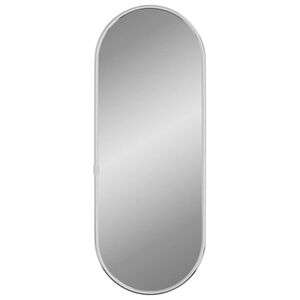 vidaXL Miroir mural Argent&eacute; 40x15 cm Ovale