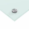 vidaXL Protection de cuisine Blanc 110 x 40 x 0,6 cm verre tremp&eacute;