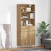 vidaXL Haut Armoire avec tiroir Ch&ecirc;ne artisanal 69,5 x 34 x 180 cm