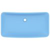 vidaXL Lavabo de luxe rectangulaire Bleu clair mat 71x38 cm Céramique