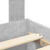 vidaXL Cadre de lit Gris b&eacute;ton 120 x 190 cm Bois d'ing&eacute;nierie