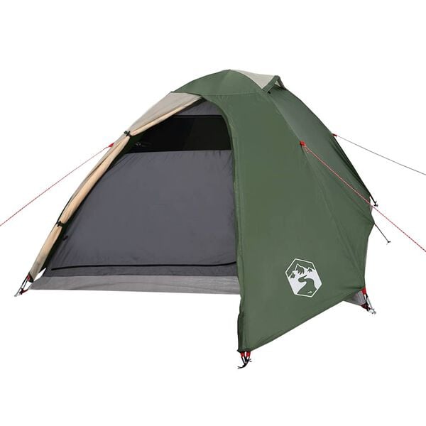 vidaXL Tente de camping à dôme 3 personne vert imperméable