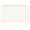 vidaXL Lit sur&eacute;lev&eacute; de jardin blanc 119,5x82,5x78cm bois de pin massif