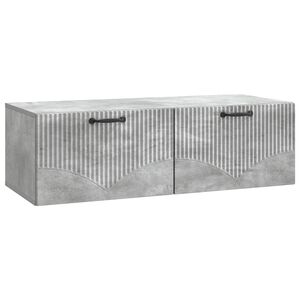 vidaXL Meuble TV mural Gris b&eacute;ton 98 x 41 x 30 cm Bois d'ing&eacute;nierie