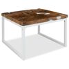 vidaXL Table basse Teck Résine 60x60x40 cm