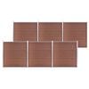 vidaXL Cl&ocirc;ture de jardin WPC 1045x186 cm Marron