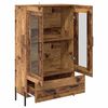 vidaXL Haut Armoire avec tiroir Corona Bois Ancien 69,5 x 31 x 115 cm