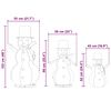 vidaXL Famille de bonhommes de neige de Noël 3 pcs Blanc chaud
